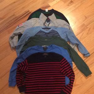 Boys name brand assorted long sleeve tees. Size 5